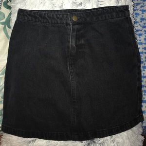 Forever 21 Black Denim Skirt